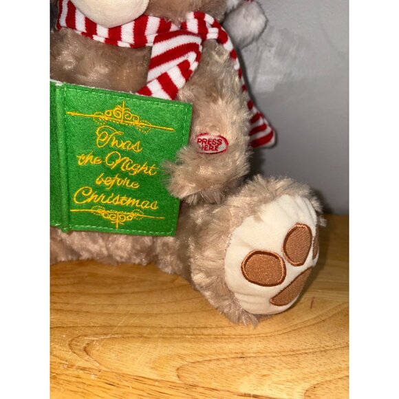 Animated Plush Story Telling Bear & Mouse Twas The Night Before Christmas - Picture 5 of 11